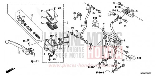 MAITRE-CYLINDRE FREIN AV. NT700VB de 2011